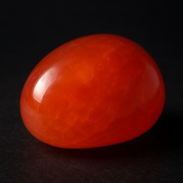 カーネリアン（紅玉髄）の標本図（AI生成・通常光）